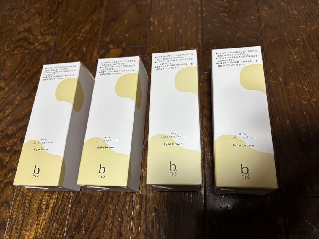 b ris 白髪染め ライトブラウン 4本セット
