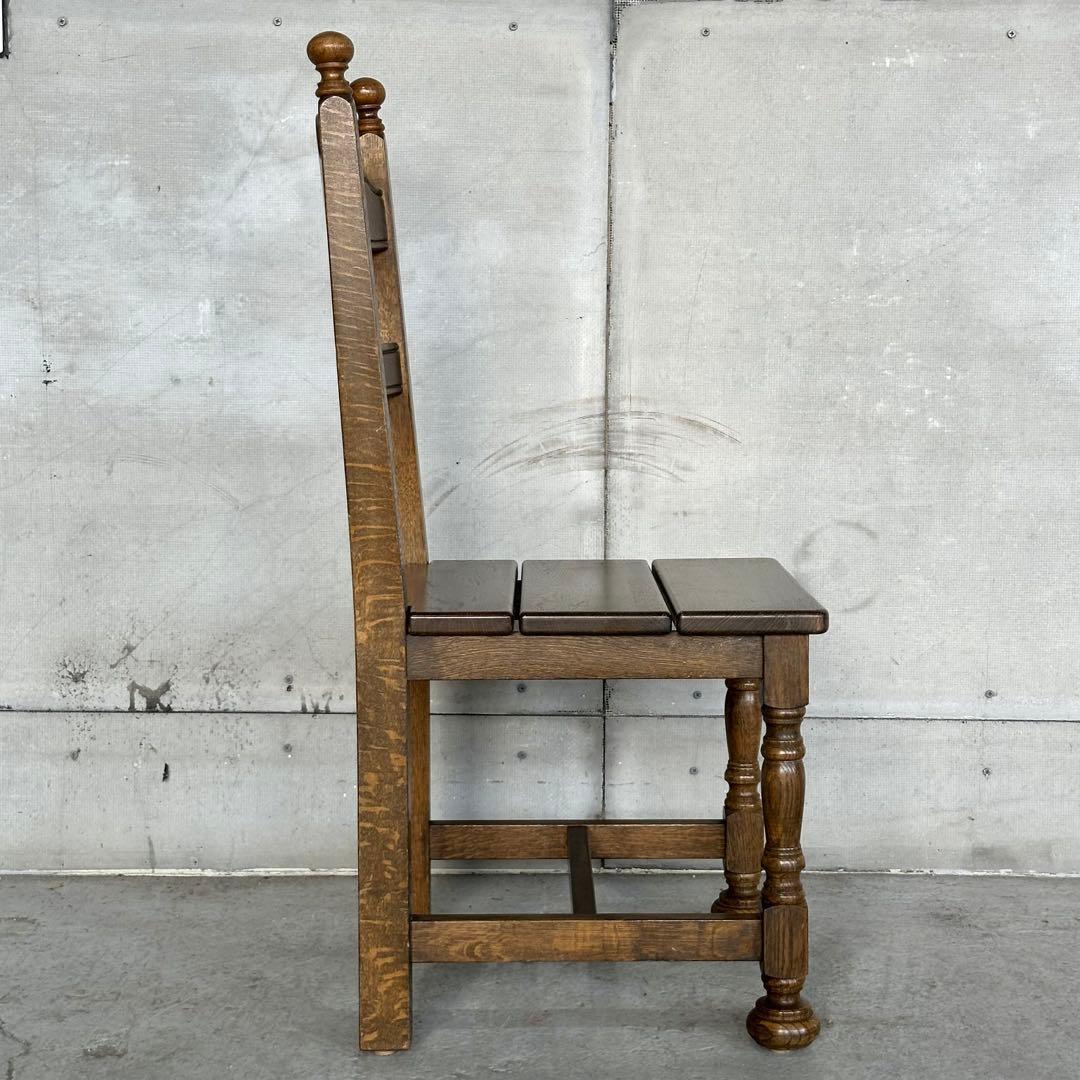 ✦昭和レトロ✦ オーク材 椅子｜ヴィンテージ ダイニングチェア｜無垢木製①