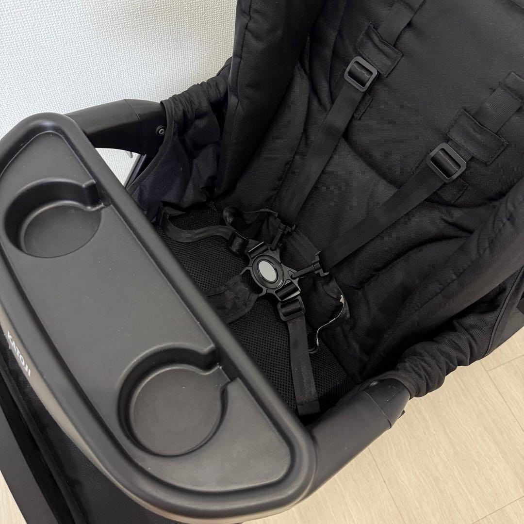 【極美品】カトージ KATOJI 2人でゴー 2人乗りベビーカー 限定色ブラック