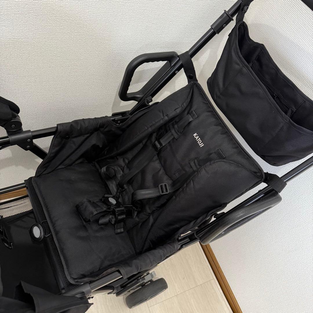 【極美品】カトージ KATOJI 2人でゴー 2人乗りベビーカー 限定色ブラック