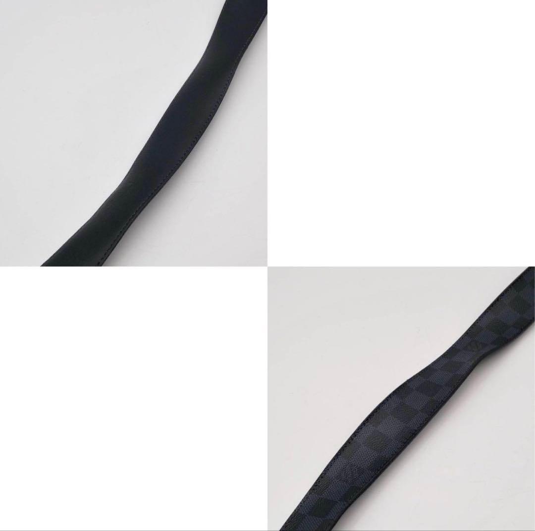 ルイヴィトン サンチュール ダミエグラフィット　ベルト　 LVロゴ　ブラック