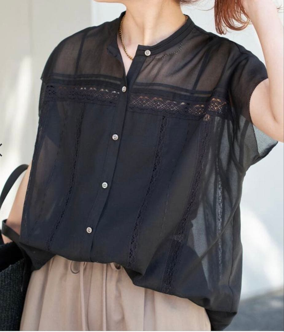 Spick & Span フレンチレースブラウス