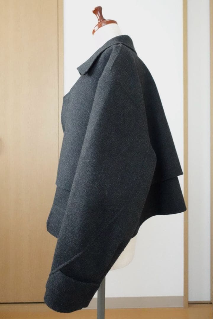 LOHEN ローヘン ショートトレンチリバーコート チャコール