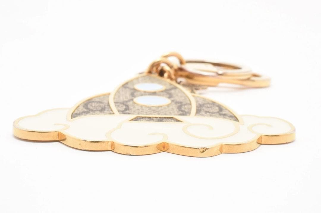 【希少】グッチ ロケット蜂 ビー GGスプリーム キャンバス キーリング