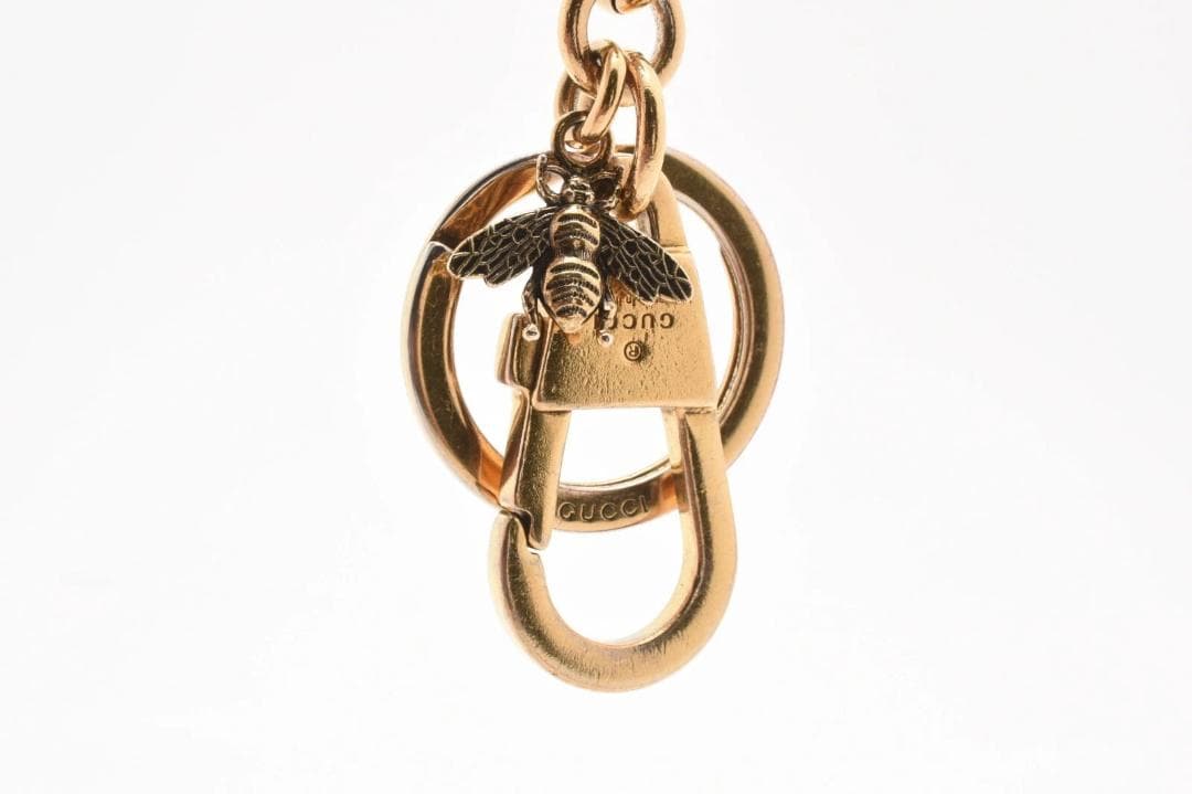 【希少】グッチ ロケット蜂 ビー GGスプリーム キャンバス キーリング