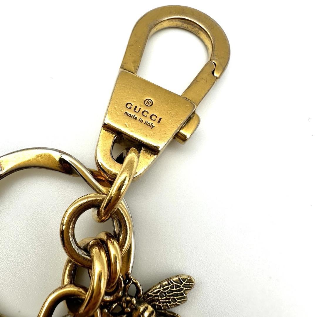 【希少】グッチ ロケット蜂 ビー GGスプリーム キャンバス キーリング