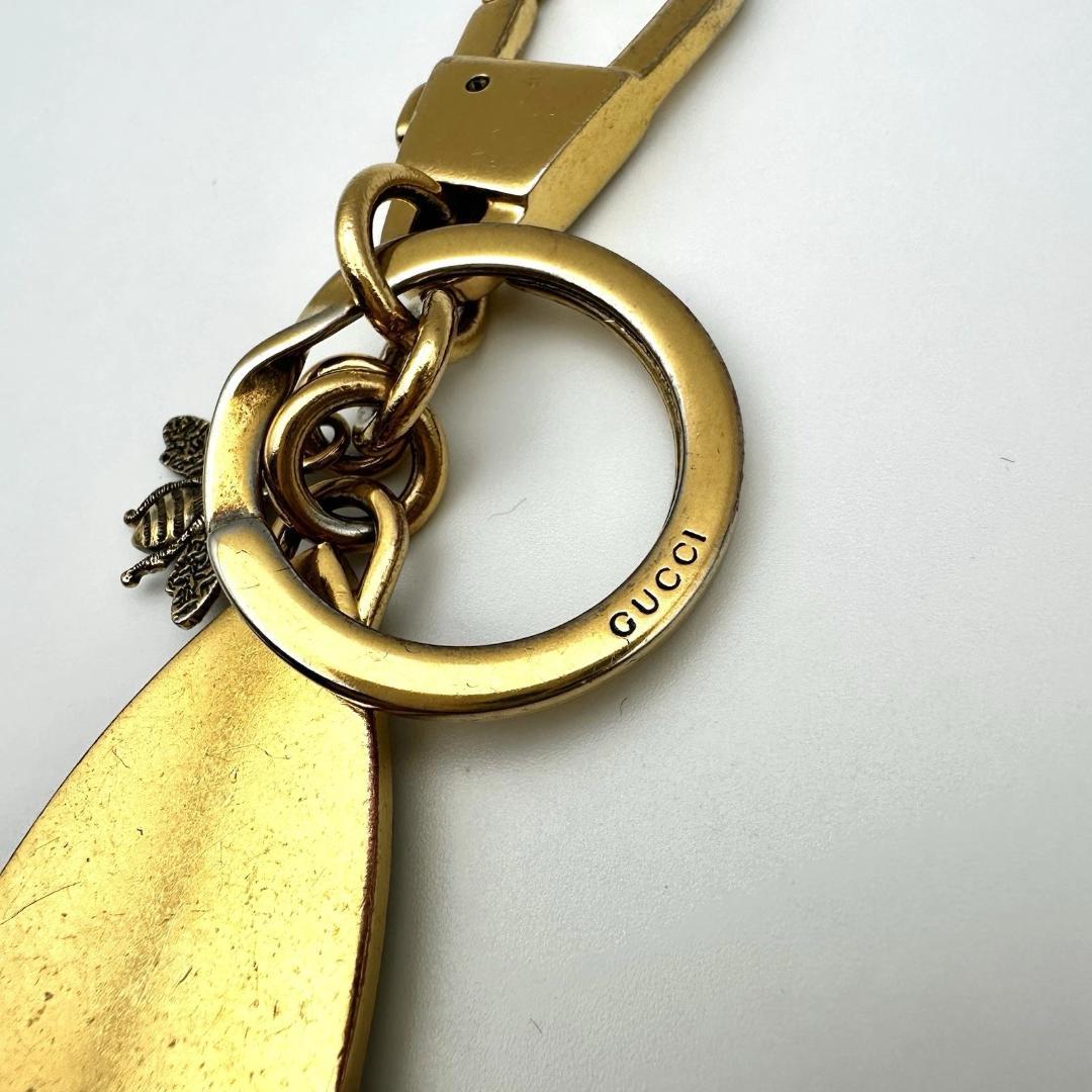 【希少】グッチ ロケット蜂 ビー GGスプリーム キャンバス キーリング