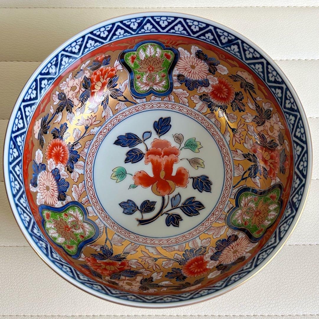 有田焼　賞美堂　其泉窯　極錦金彩古伊万里様式　盛鉢　大鉢　深鉢　丼　金襴手　色絵