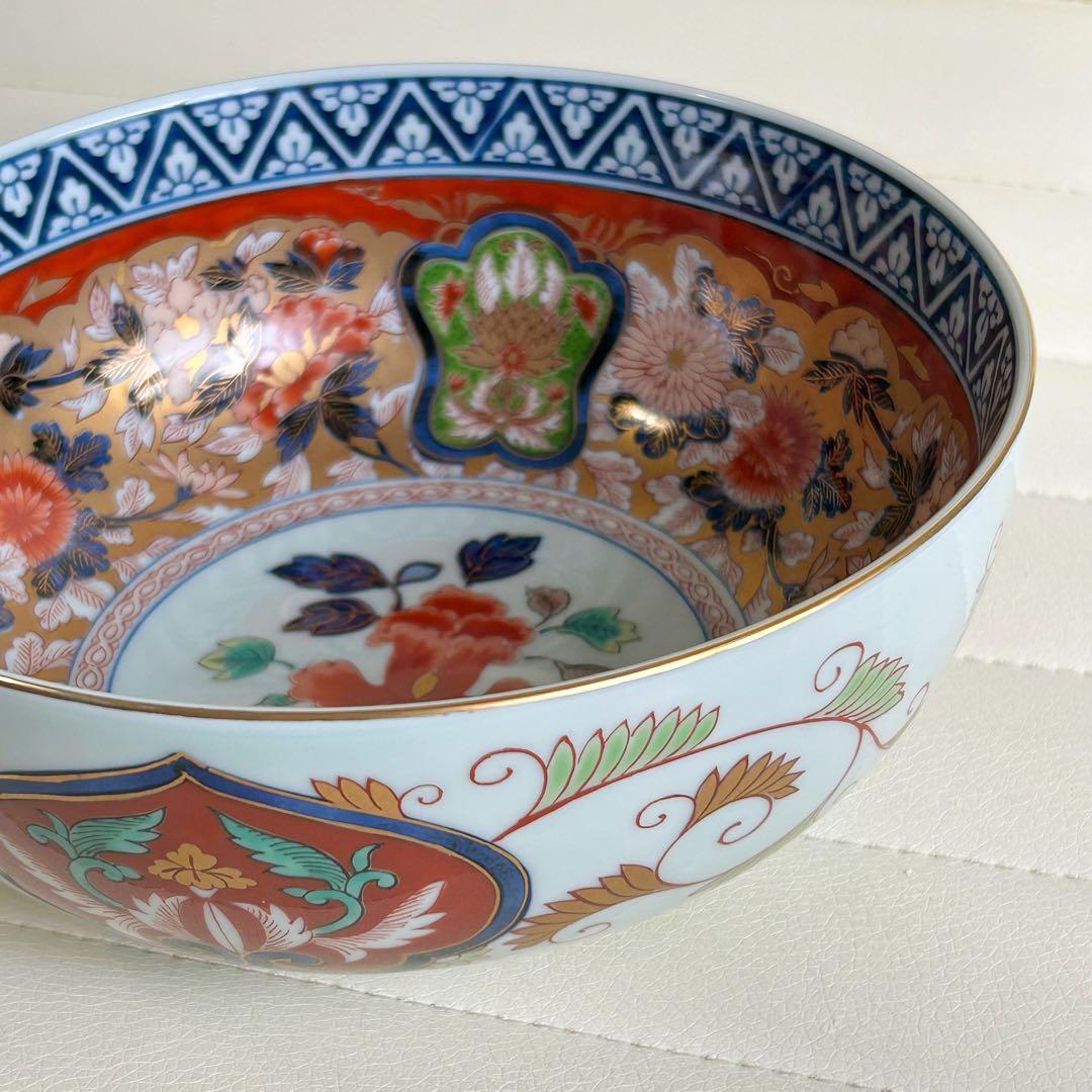 有田焼　賞美堂　其泉窯　極錦金彩古伊万里様式　盛鉢　大鉢　深鉢　丼　金襴手　色絵