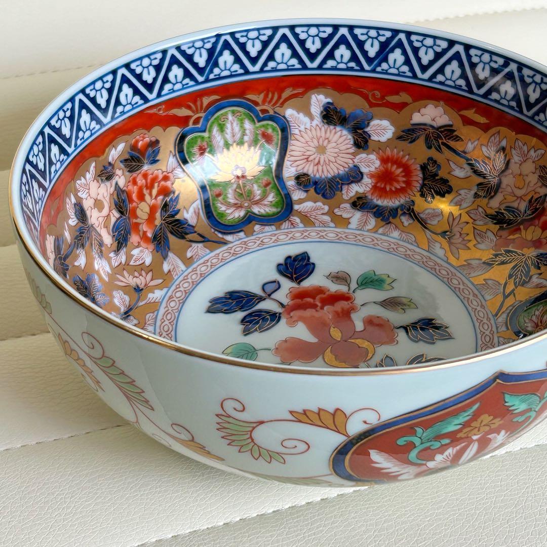 有田焼　賞美堂　其泉窯　極錦金彩古伊万里様式　盛鉢　大鉢　深鉢　丼　金襴手　色絵