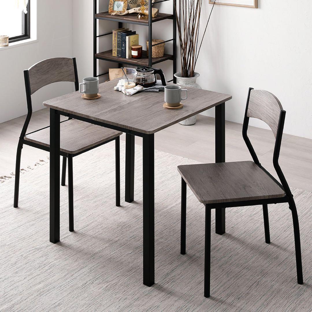 RASIK 2人掛けダイニングセット（テーブル＋シンプルデザインチェア）