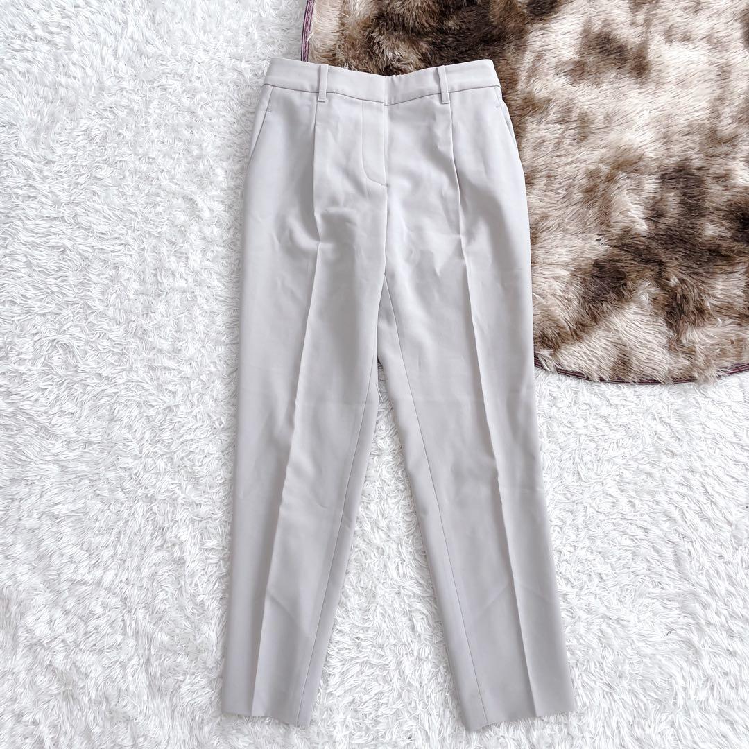 プラステ ノーカラー パンツ スーツ セットアップ 洗える 近年モデル