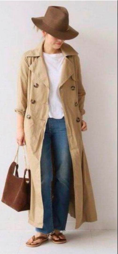 ドゥーズィエムクラス LONG TRENCH COAT ロング トレンチコート