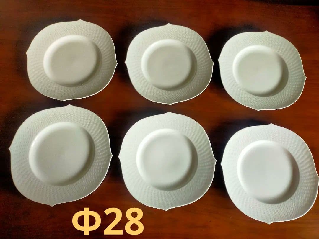 【マイセン】28cm大皿 ワンプレート ディナープレート 6枚セット 14.5万