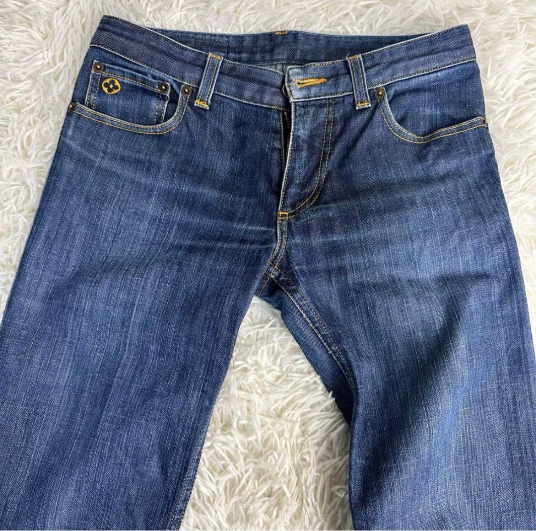 極美品 LOUIS VUITTON ダークブルーデニム 36