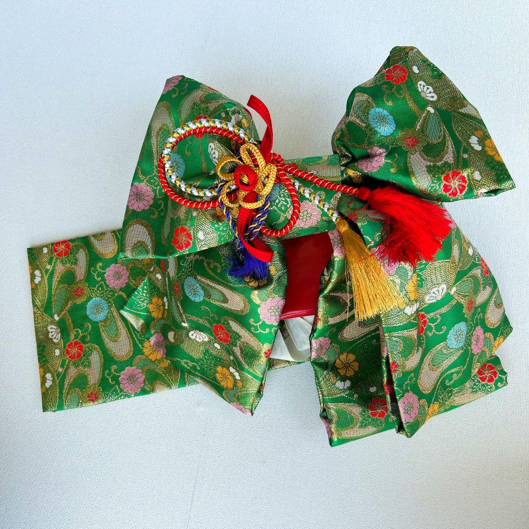 セット　七五三７歳女の子　着物＆作り帯＆袖なし長襦袢＆小物　クリーム色　花御所