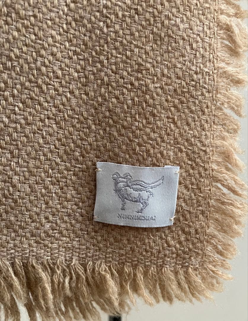 【ニムニムデュアイ】カシミアウール キャメル 大判ストール