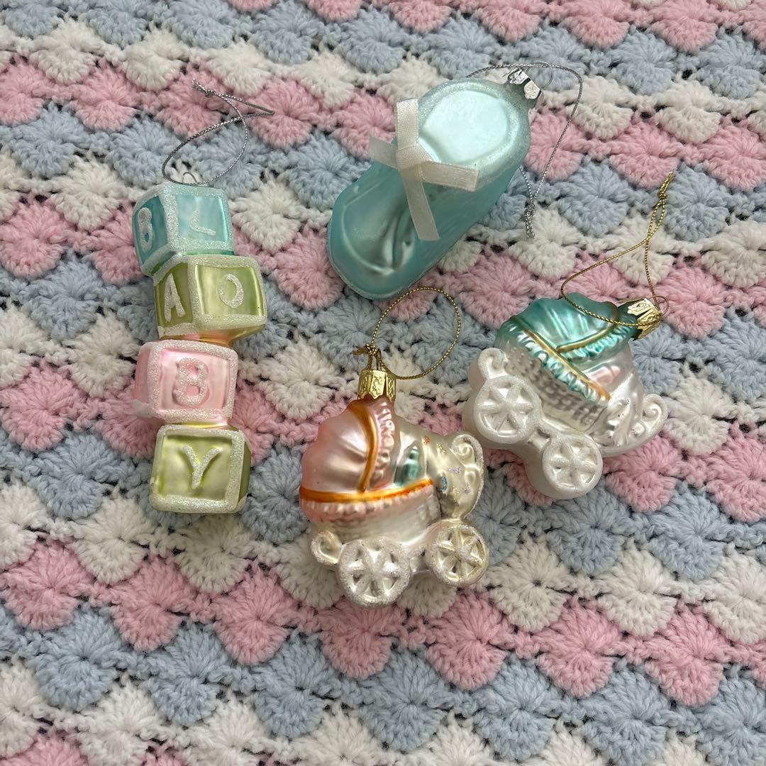 7058. パステル・baby ベビー オーナメント