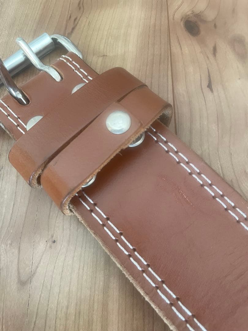 GOLD'S GYM レザーベルト　パワーベルト Sサイズ　ゴールドジム