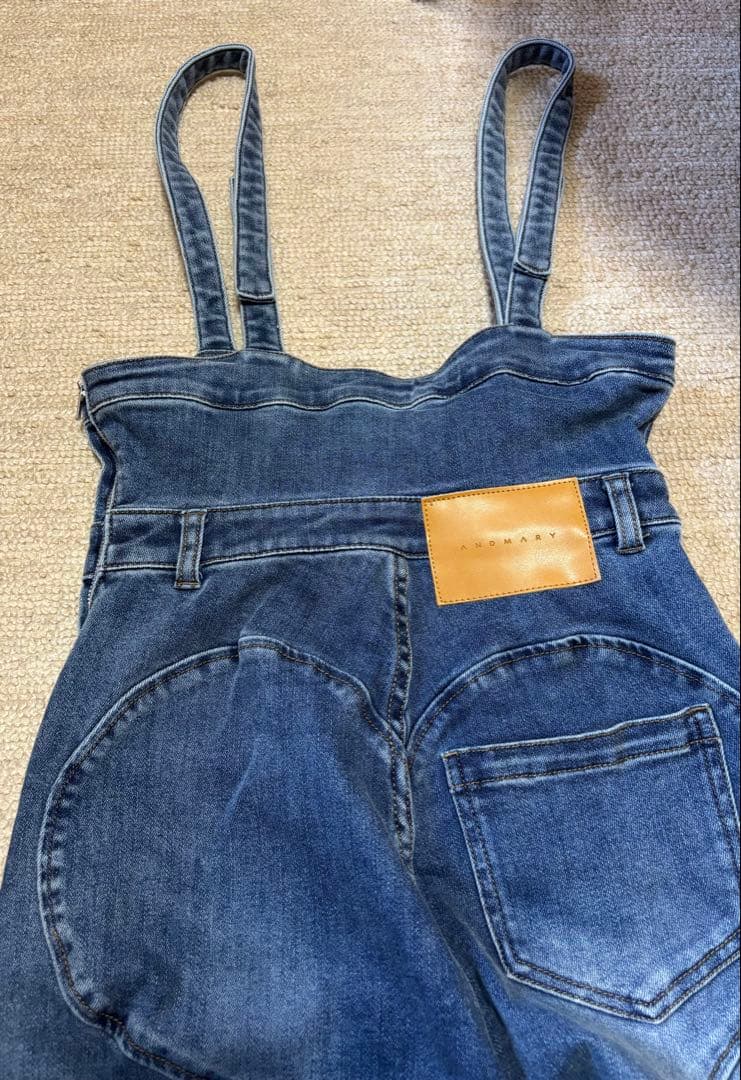 サロペット・オーバーオール・オールインワン ANDMARY Heart hip denim allinone