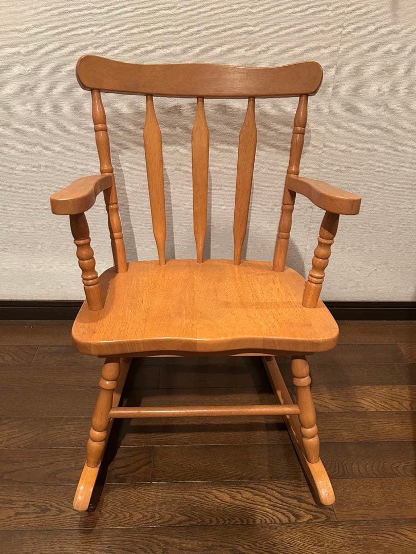 ナチュラルウッド ロッキングチェア（子供用）