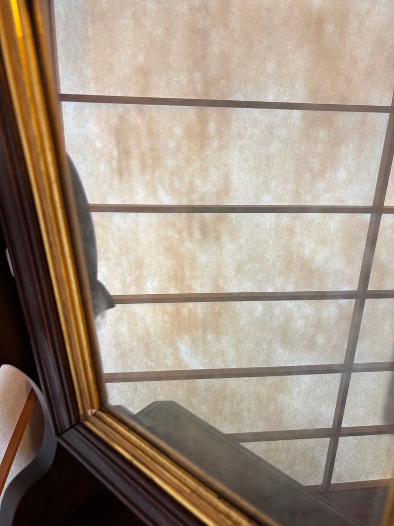 骨董品 明治、大正指物師による特別注文の芸者鏡台。