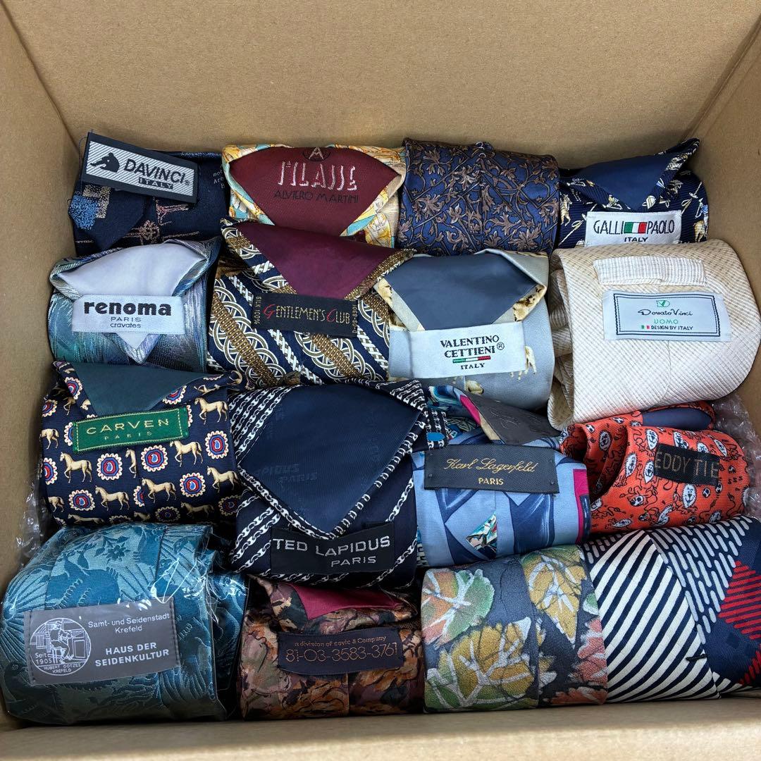 【格安★】ネクタイ ブランド まとめ売り 117本セット メンズ シルク