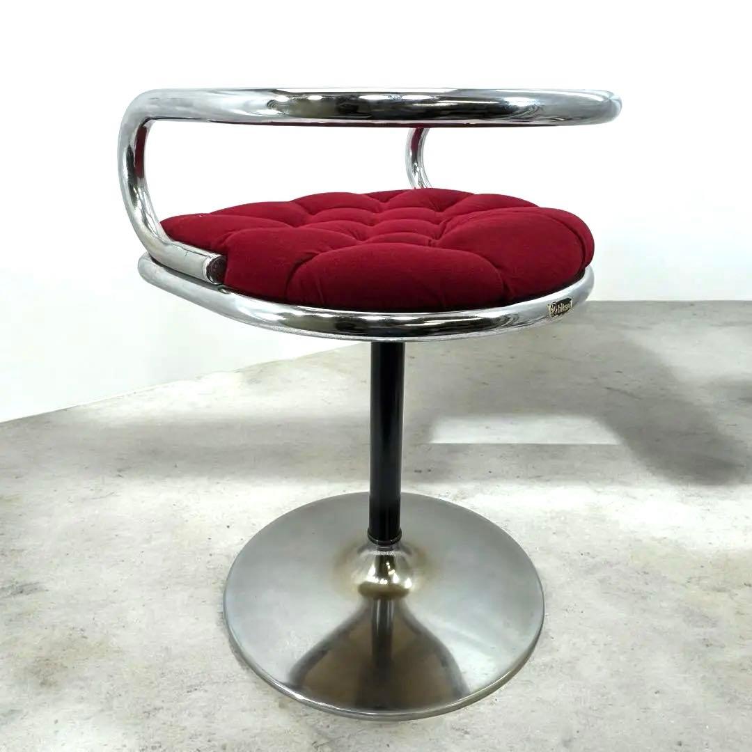 光製作所 hikari ベロア バー カウンター 回転チェア 昭和レトロ