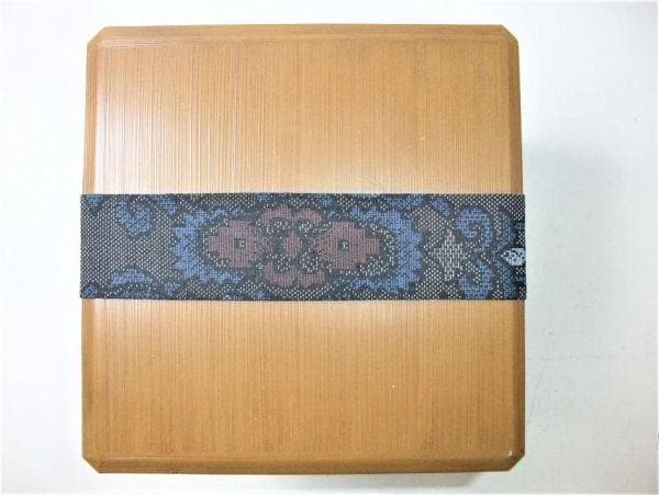 平安 象彦 五段焼物重 古漆刷毛目塗 天然木 本漆器 時代物 骨董