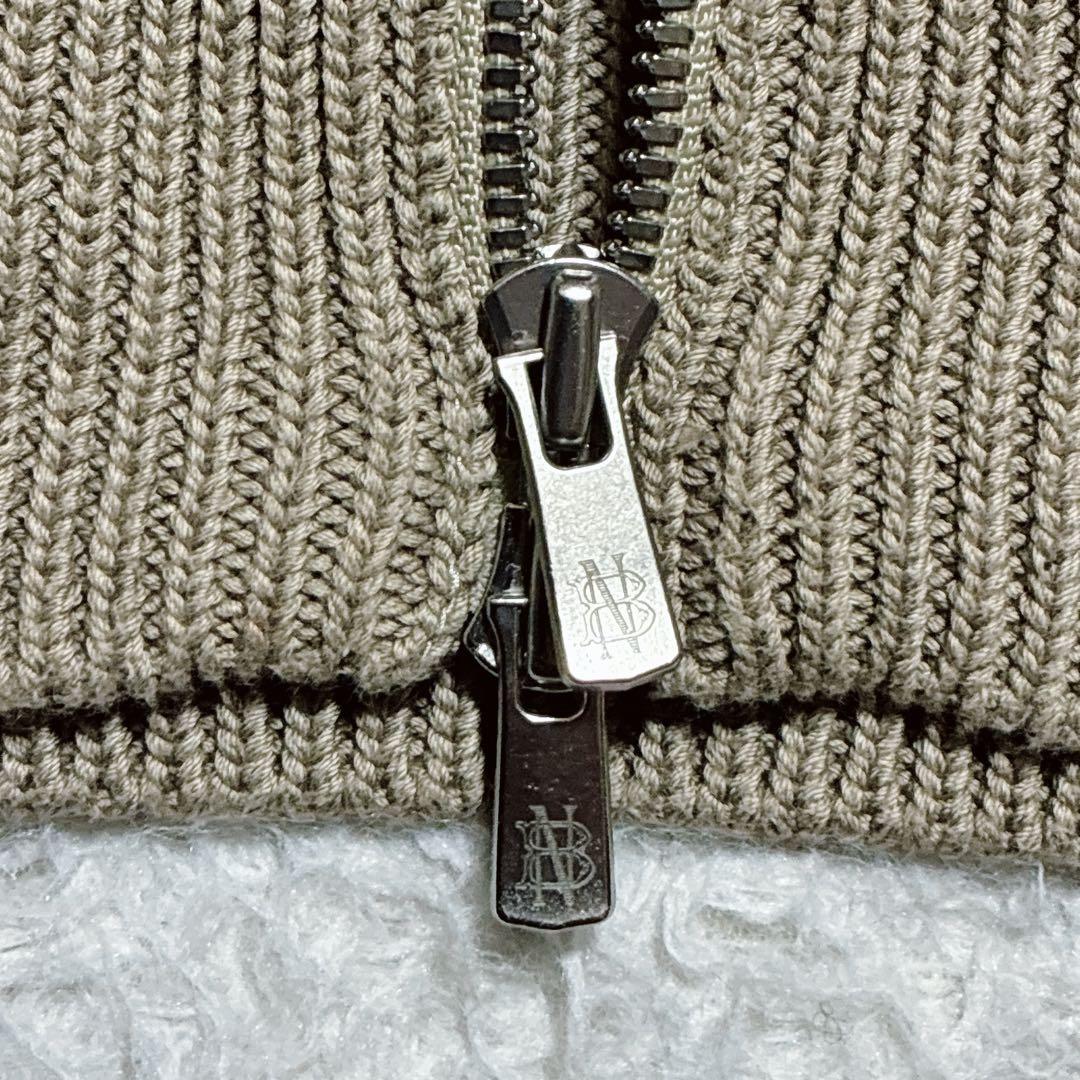 BATONER バトナー　シグネチャードライバーズニット　ジップカーディガン