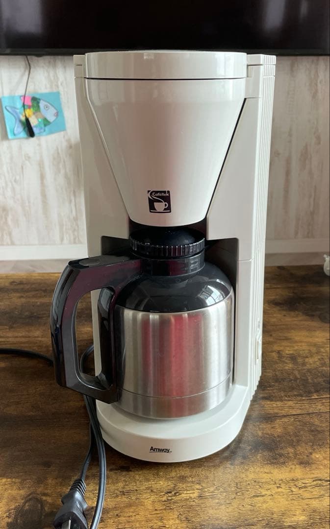 【中古】Amway E-5072J3カフェテック コーヒーメーカー　ステンレス