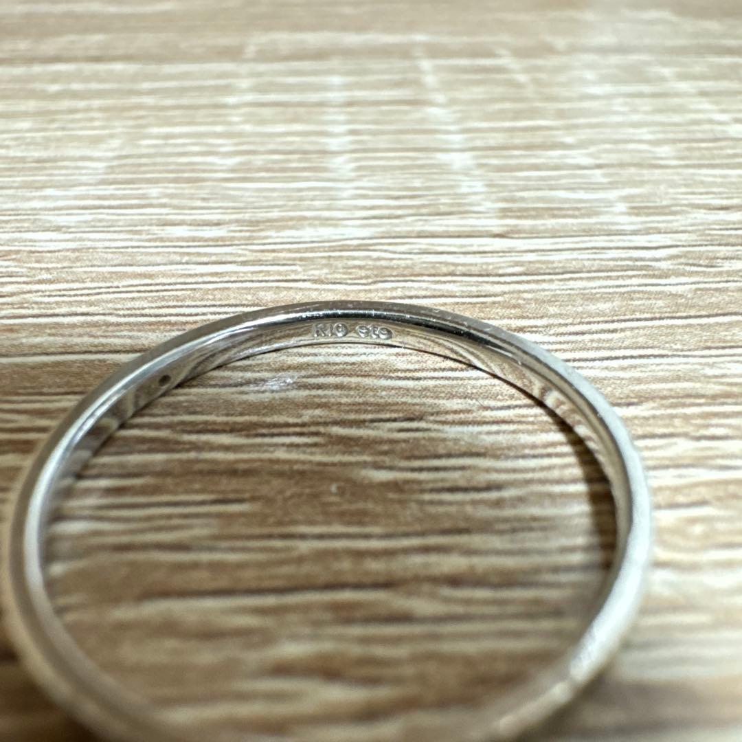 ete リング K10WG ダイヤモンド 16号