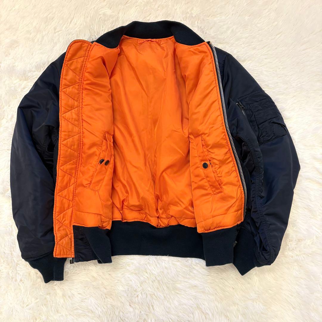 ALPHA MA-1 フライトジャケット ネイビー M コアスペック