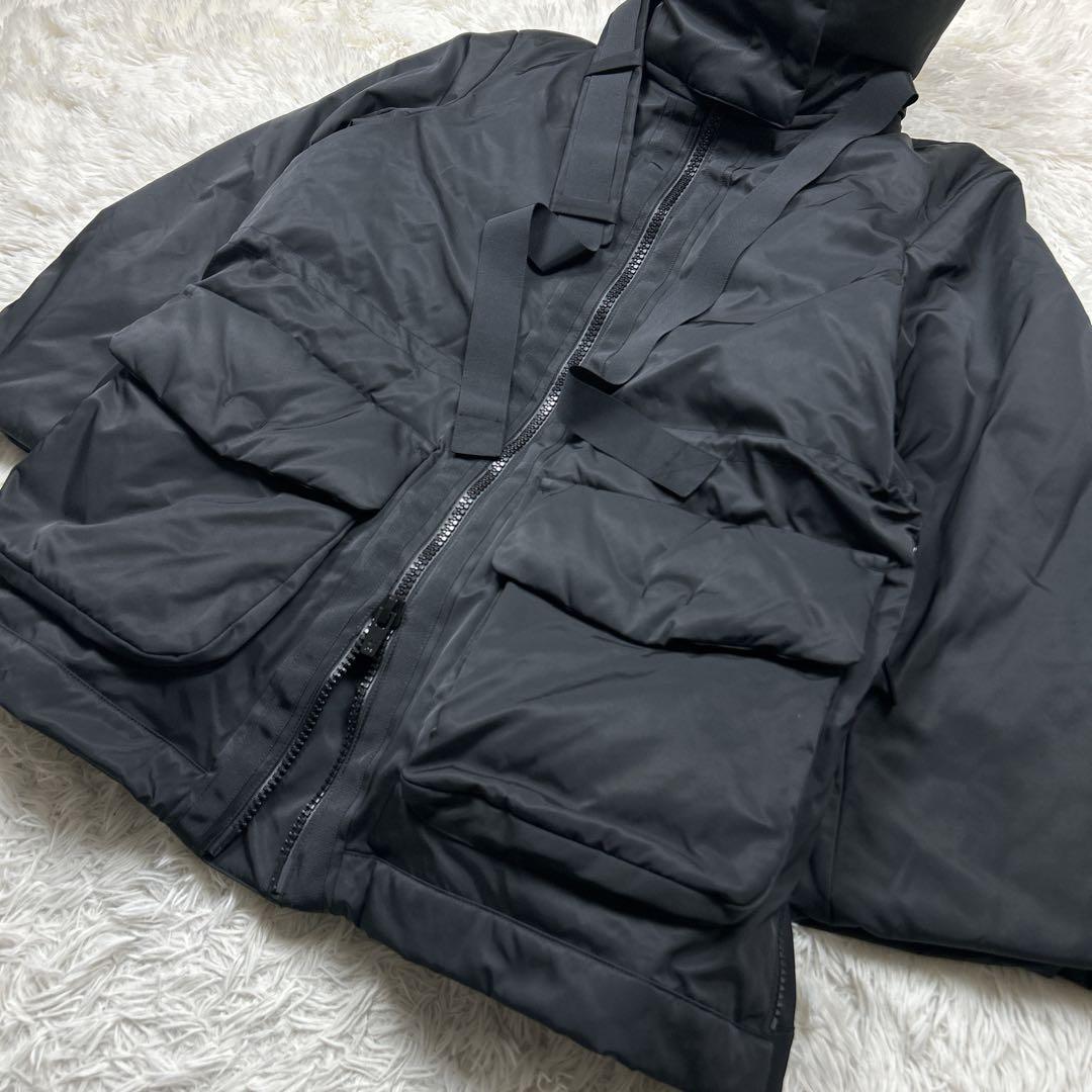 未使用級　ユニクロ　プラスジェイ　ハイブリッドダウンショートコート　XL 黒