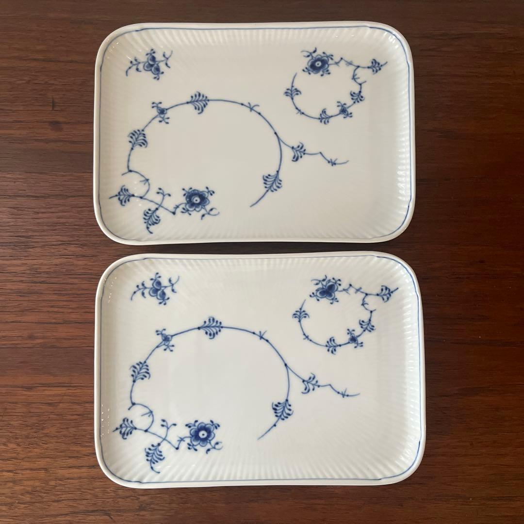 ロイヤルコペンハーゲン ジャパニーズ　レクタングルプレート2枚セット