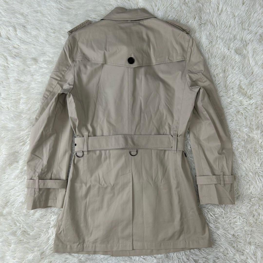 【極美品/L】バーバリーブラックレーベル トレンチコート ノバチェック ベルト