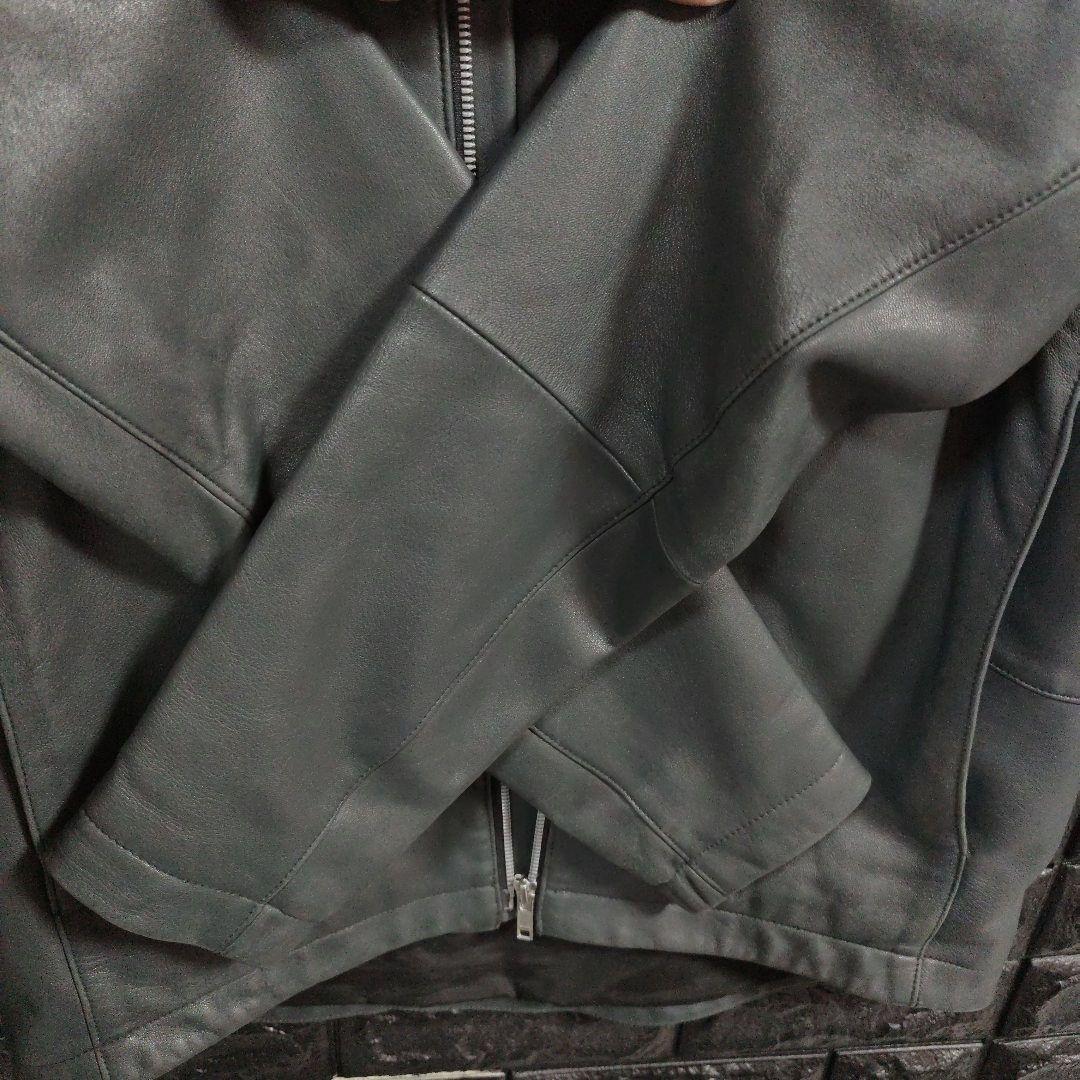 TheoryBYRN L　フーデッドレザー（羊革） ジャケット