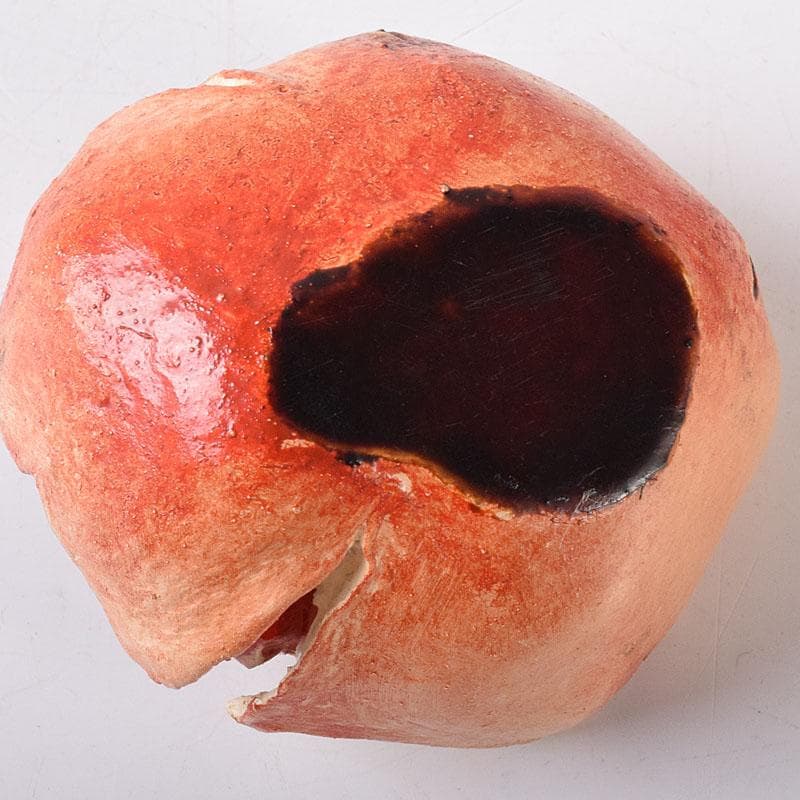 茶道具　畦地粒俵作　乾漆　柘榴香合　共箱　V　7596