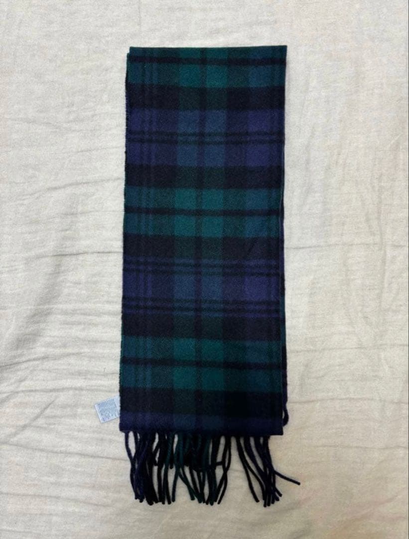 BEAMSF / Johnstons /カシミヤ タータンチェック マフラー