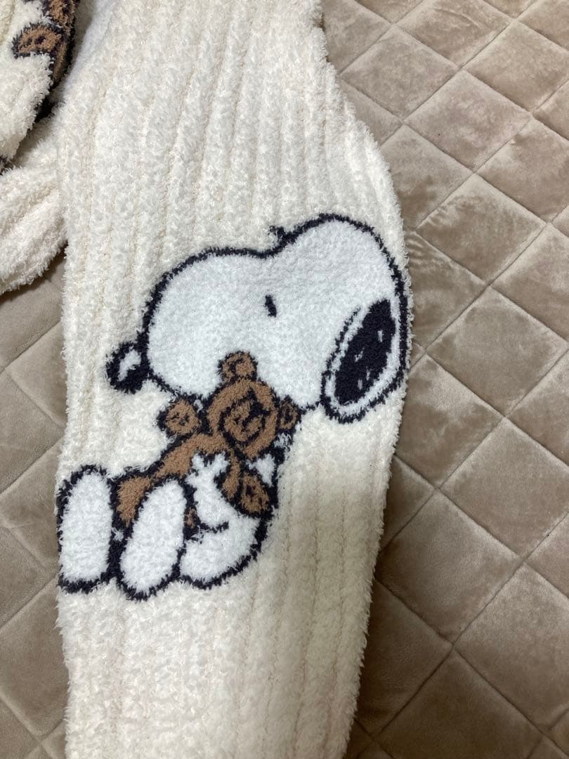 GELATO PIQUE SNOOPY×BEARジャガードショールカーディガン