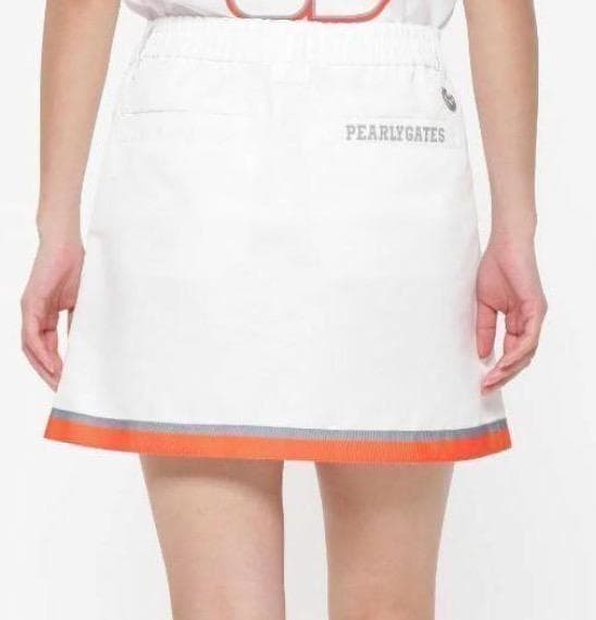 パーリーゲイツライトグログランスカート サイズ2 新品 ホワイト 新品 本物