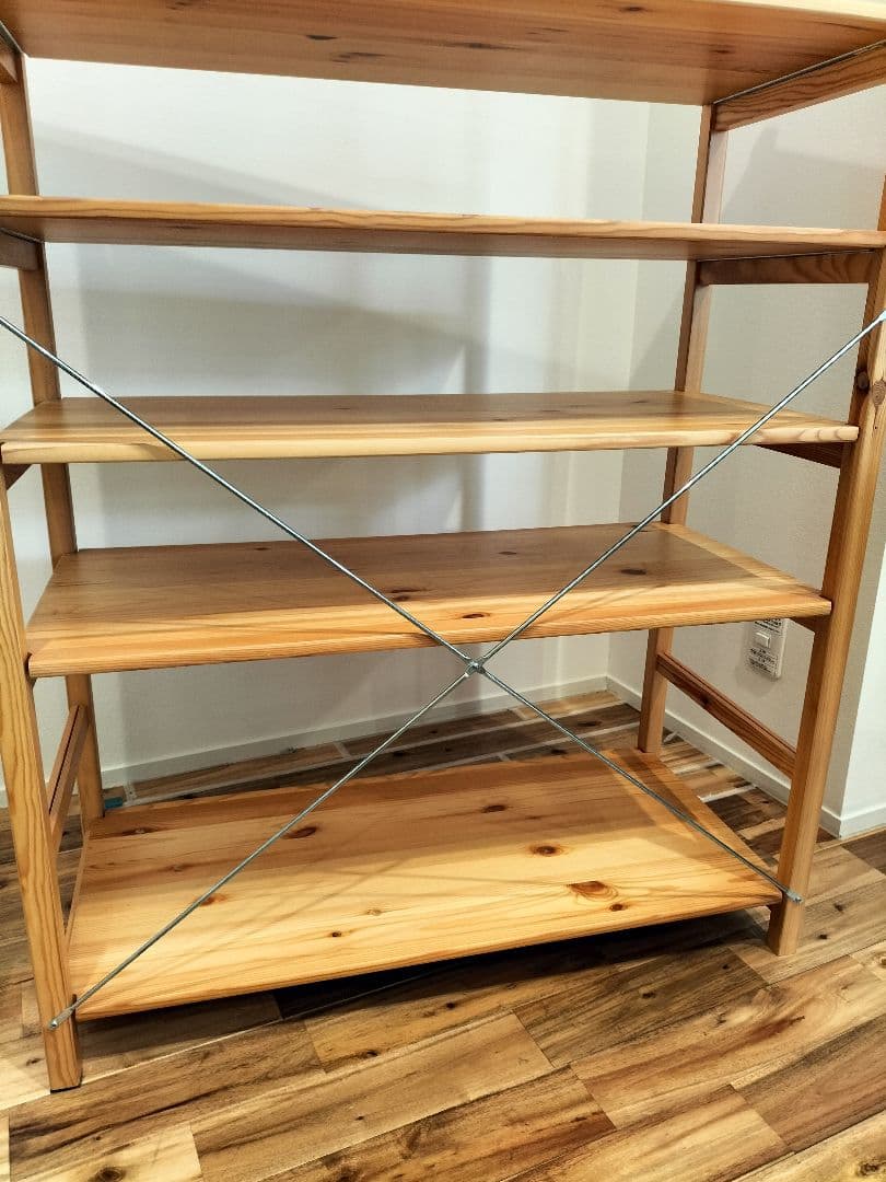 【無印良品】パイン材ユニットシェルフ　中　棚板2枚付き