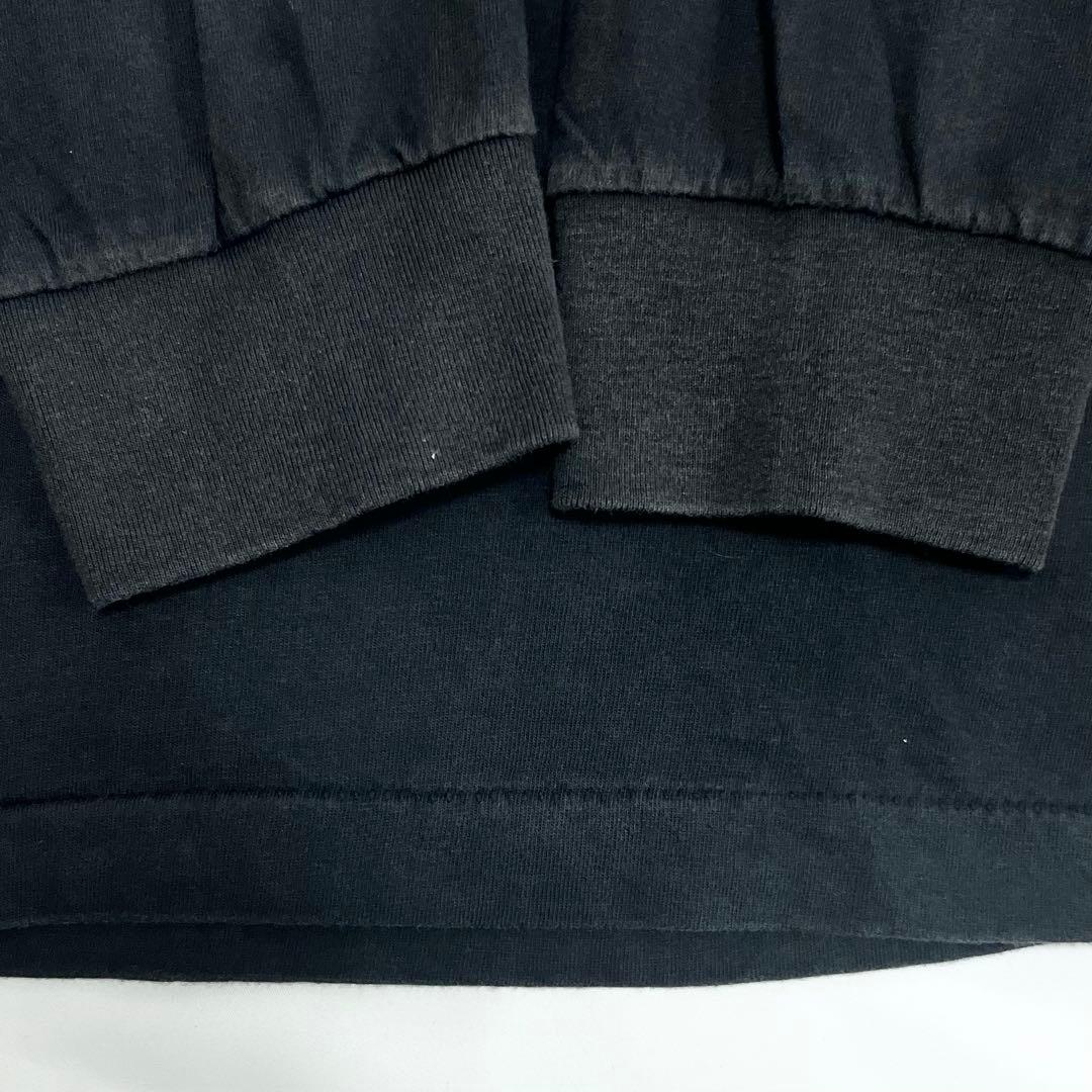 USA製 ハーレーダビットソン ブルーフレイム ロンT ブラック 長袖 黒 L