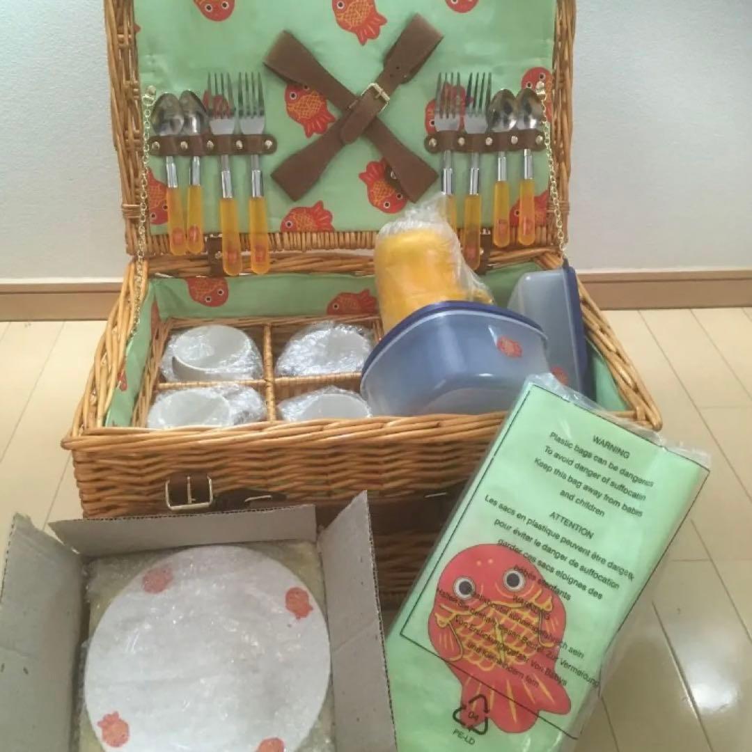 ちょきんぎょ　ピクニック　バスケット　新品