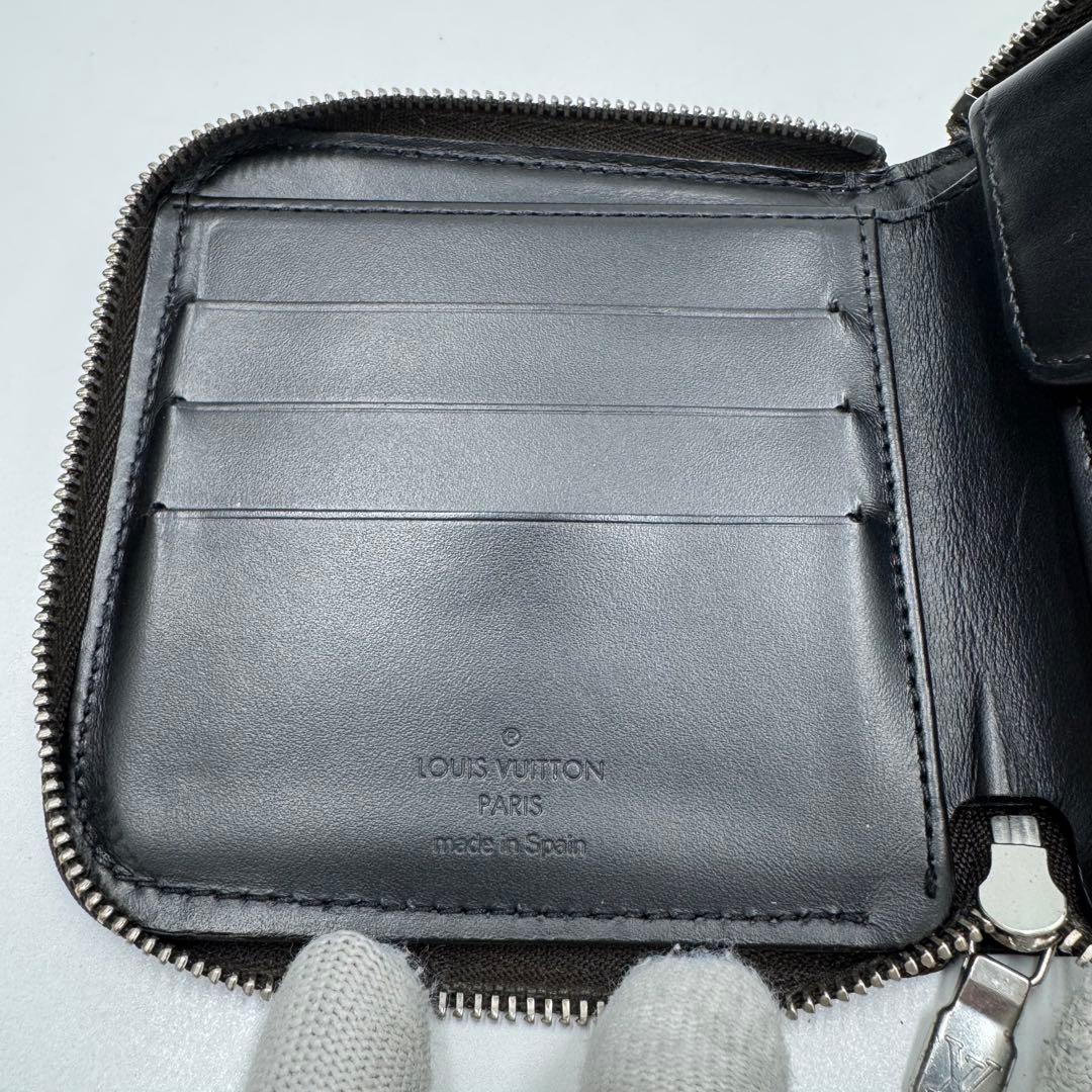 ルイヴィトン モノグラムグラセ ポルトビエ モネ レザー コンパクト財布 濃茶