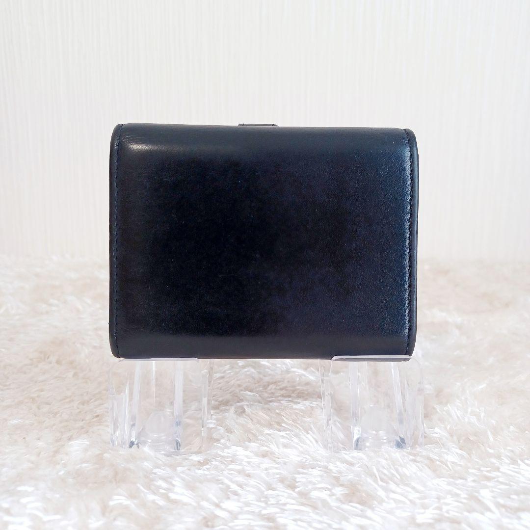 ✨極美品✨YSLサンローラン　カサンドラ　二つ折り　タイニー　オリガミ　ブラック