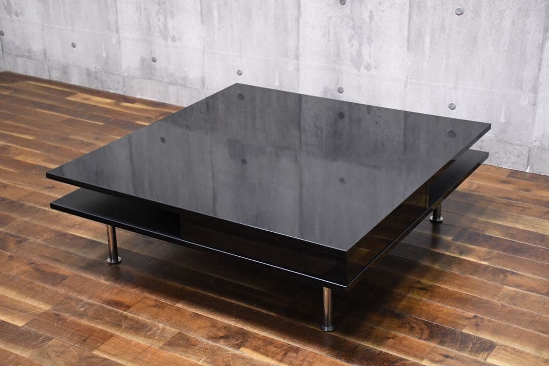 ELC37 イケア トフテリード コーヒーテーブル ハイグロス ブラック