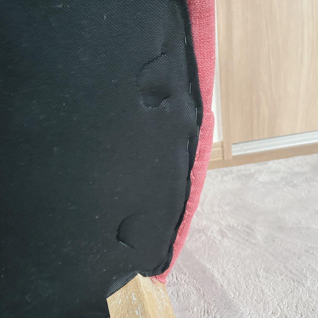 ラムズゲイトチェア 1人掛けソファ　リネン　ダスティピンク