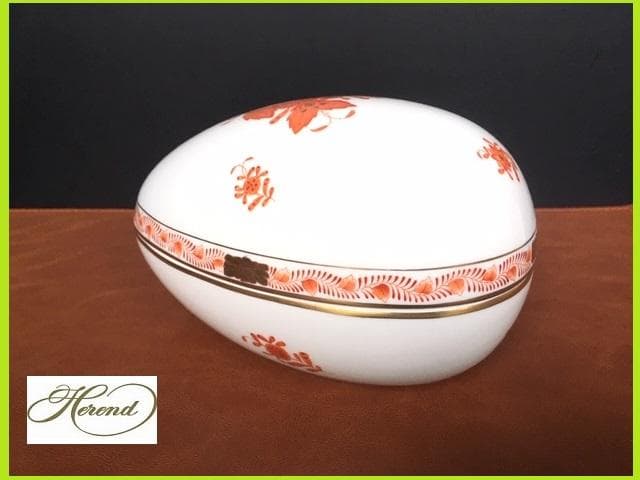 展示品 希少! Herend ヘレンド アポニー エッグ ラージ(大) 小物入れ