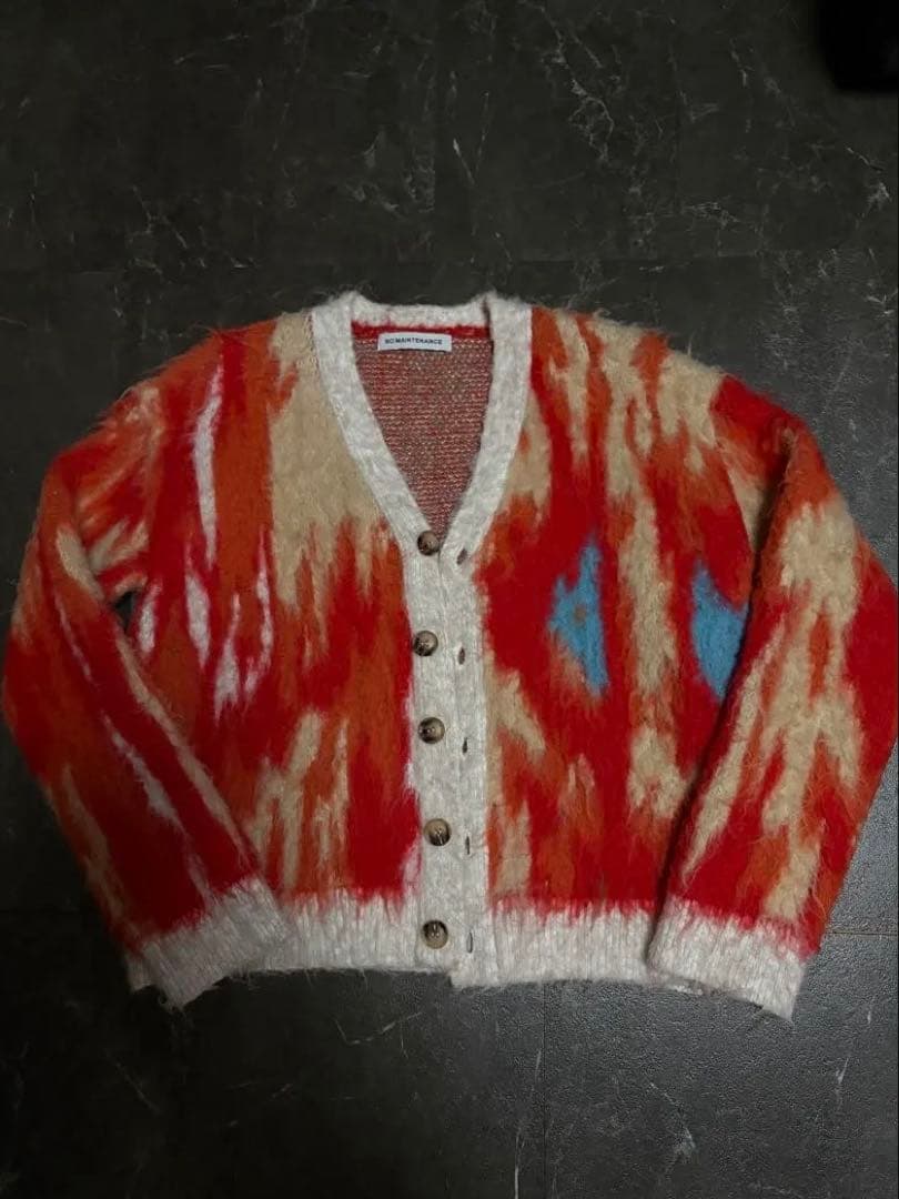 【平本蓮着用】NO MAINTENANCE shaggy cardigan